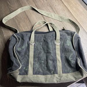 True Religion Cloth Duffle Bag with Shoulder Strap
